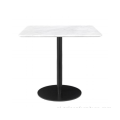 Nowoczesny kwadratowy stół z marmurową top